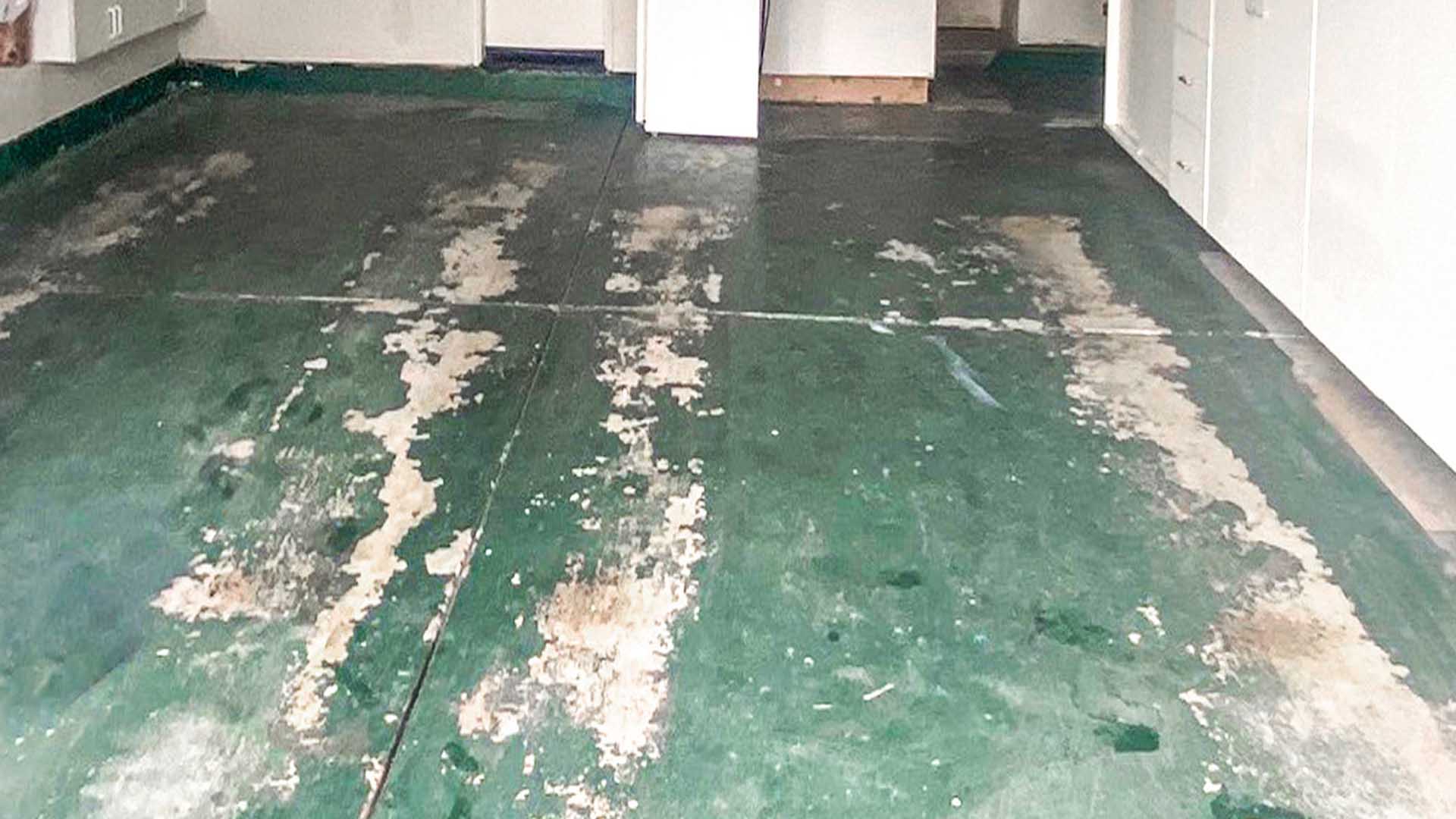 Green floor to Flake garage Before 1920w