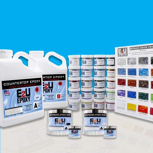 Countertop Epoxy Sample Kit E2u, Countertop Epoxy Color Kits