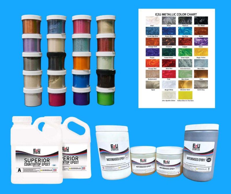 metallic epoxy kit