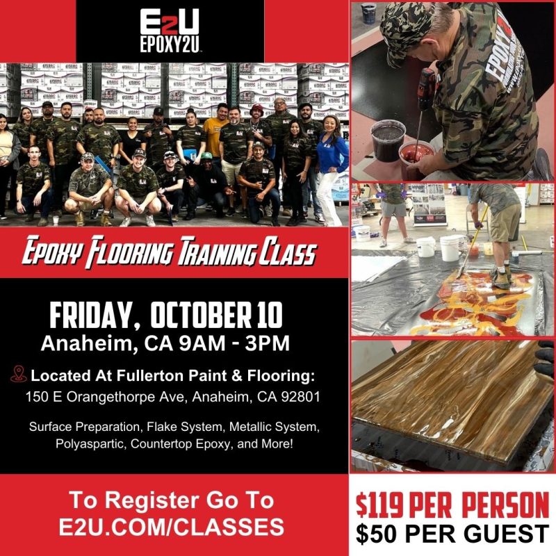 best epoxy floor training class near you