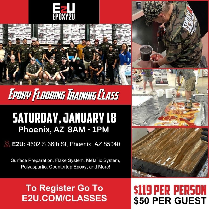 best epoxy floor training class near you